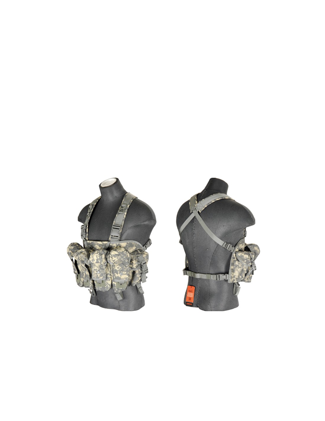 Lancer Tactical CA-308 AK Adjustable Chest Rig - Nylon, Holds 8 Mags