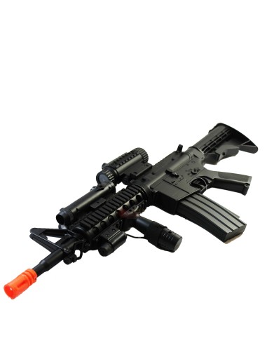 Well M4A1 D92H Top Load Airsoft Electric Flashlight Laser Scope and Grip