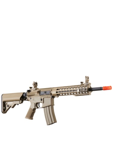 Lancer Tactical Gen 2 10" Keymod Metal Gearbox M4 Carbine Airsoft AEG Rifle - Tan